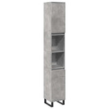 3 Piece Bathroom Furniture Set Concrete Grey Engineered Wood 3324954