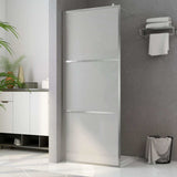 Shower screens Silver 100 x 195 cm Glass and Aluminium 146647