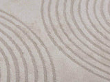 Indoor Rug GALATI Cream 120 x 120 cm Polyester 42022798