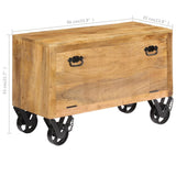 Shoe Cabinet 86x35x55 cm Solid Mango Wood 247658