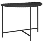 Garden Table Black 100x50x75 cm Poly Rattan 316652