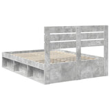 Bed Frame with Headboard Concerte 140 x 200 cm Solid Pine Wood 3411410