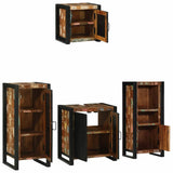 Bathroom Furniture Set 4 pcs Multicolour Solid Reclaimed Wood 3305643