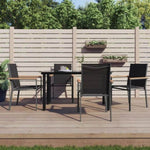 Garden Chairs 4 pcs Black 55x61.5x90 cm Textilene and Steel 3187085
