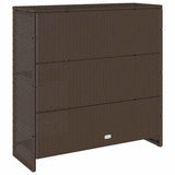 Storage Cabinet with Shelf Brown 100 x 36 x 102 cm Rattan 4103822