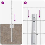 Fence and Post Silver 0.4 x 25 m Steel 3336201