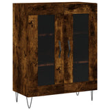 Highboard Smoked Oak 69,5x34x180 cm Engineered Wood 3199654