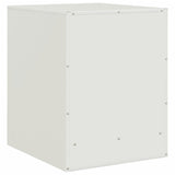 Bedside Cabinets 2 pcs White 34.5x39x44 cm Steel 841618