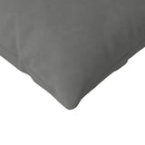 Sofa Pillows 2 pcs Dark Grey 120 x 40 cm Fabric 42013813