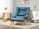 Armchair with Footstool, 180&deg Recliner with Ottoman, Accent Chair and Footstool with 3-Position T3398P328185