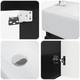 Bathroom Vanity Unit with Tap Black 45.5 x 22.5 x 84 cm 889462
