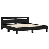 Bed Frame without Mattress Black 200x200 cm 3207393