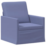 Sofa Set 2 pcs Jeans Blue Fabric 3433160