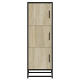 Highboard Sonoma Oak 35.5x35x106.5 cm Engineered Wood and Metal 849065