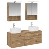 Bathroom Furniture Set 5 pcs Artisan Oak 3406926