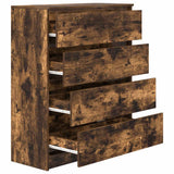 Sideboard Smoked Oak 80x35x99 cm Engineered Wood 3328484