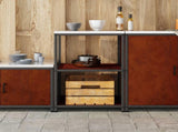 Kitchen Storage HATTEM Rusty 60 x 50 x 92 cm Steel 874967