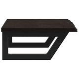 Basin Shelf Wall Mounted Steel and Solid Wood Oak 3302587
