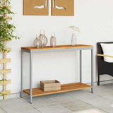 Outdoor Table with Storage Natural and Grey 110 x 35 x 75 cm 4010609