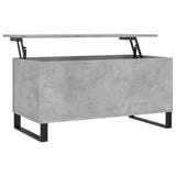 Coffee Table Concrete Grey 90x44.5x45 cm Engineered Wood 830984