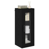 Wall Mounted Cabinet Black Oak 34.5 x 34 x 90 cm 882627