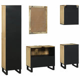 Bathroom Furniture Set with Drawer 5 pcs Brown 38 x 33 x 160 cm 3310045