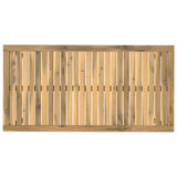 Garden Dinner Table White 108.5 x 55 x 75 cm Solid Acacia Wood 901761