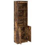 Highboard Smoked Oak 50x35x180 cm Engineered Wood 3328466