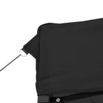 Foldable Party Tent Pop-Up with 2 Sidewalls Black 4004998