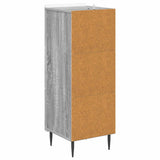 Drawer Cabinet Grey Sonoma 33 x 34.5 x 92 cm Engineered Wood 894391