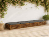 4-Piece Seat Cushions SOEST 4 pcs 100% Polyester Grey 944896
