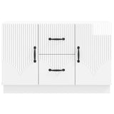 Sideboard High Gloss White 89 x 34.5 x 57 cm Engineered Wood 895349