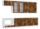 Kitchen Unit LYON 8 pcs Smoked Oak Engineered Wood 3438215