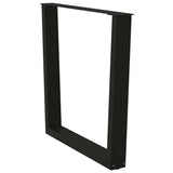 Dining Table Leg Black Powder-coated steel High Table Leg 4012648