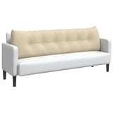 Back Pillow Cream 180 x 24 x 50 cm Fabric 42014564