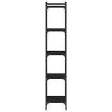 Bookcase 5-Tier Black 40x30x154 cm Engineered Wood 837637