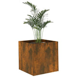 Planter Box Smoked Oak 40x40x40 cm Engineered Wood 820499