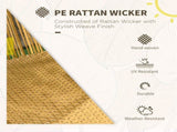 String Rattan Egg Chair, with Padded Seat Cushion - Sand/Black T3398P315393