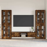 TV Cabinet Set FLORIN 3 pcs Smoked Oak Engineered Wood 3397989