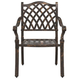 Garden Table Set 5 pcs Bronze Cast Aluminium 3334736