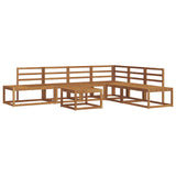 Outdoor Sofa Set 7 Piece Natural Solid Acacia Wood 3366962