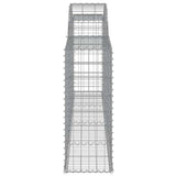 Arched Gabion Baskets 7 pcs 300x30x80/100 cm Galvanised Iron 3146508