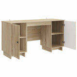 Desk Sonoma Oak Engineered Wood 142.5 x 50 x 75 cm 3414569