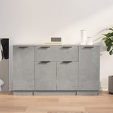 Sideboards 3 pcs Concrete Grey Engineered Wood 3115831