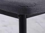 High Back Dining Chairs Modern Upholstered Linen-Touch Fabric Accent Chairs with Metal Legs for T3398P328170
