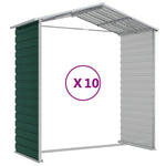 Garden Shed Green 191x895x198 cm Galvanised Steel 3188240