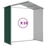 Garden Shed Green 191x895x198 cm Galvanised Steel 3188240