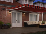 Retractable Awning Orange and brown 500 x 350 cm 3331478