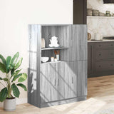 2 Piece Kitchen Cabinet Set Grey Sonoma Engineered Wood 3324147