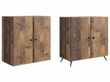 Cabinet Set 2 pcs Old Wood Engineered Wood 3416869
